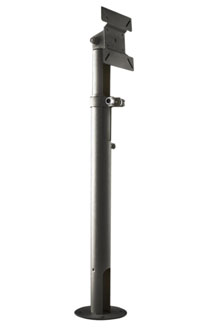 UNYTOUCH, POLE DISPLAY, BLACK, ADJUSTABLE HEIGHT, CABLE MANAGEMENT